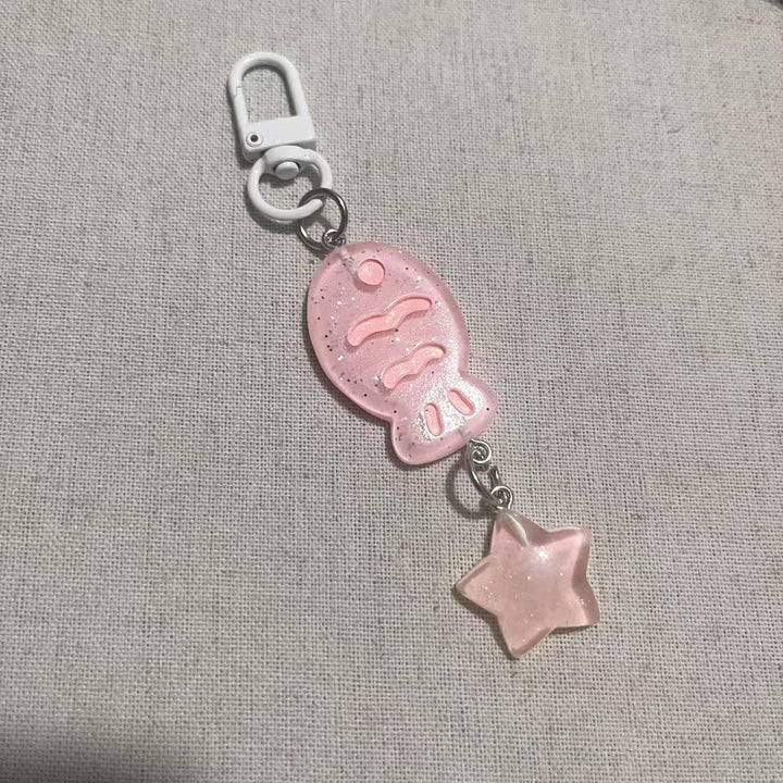 Playful keychain with fish and star motif Kalsten