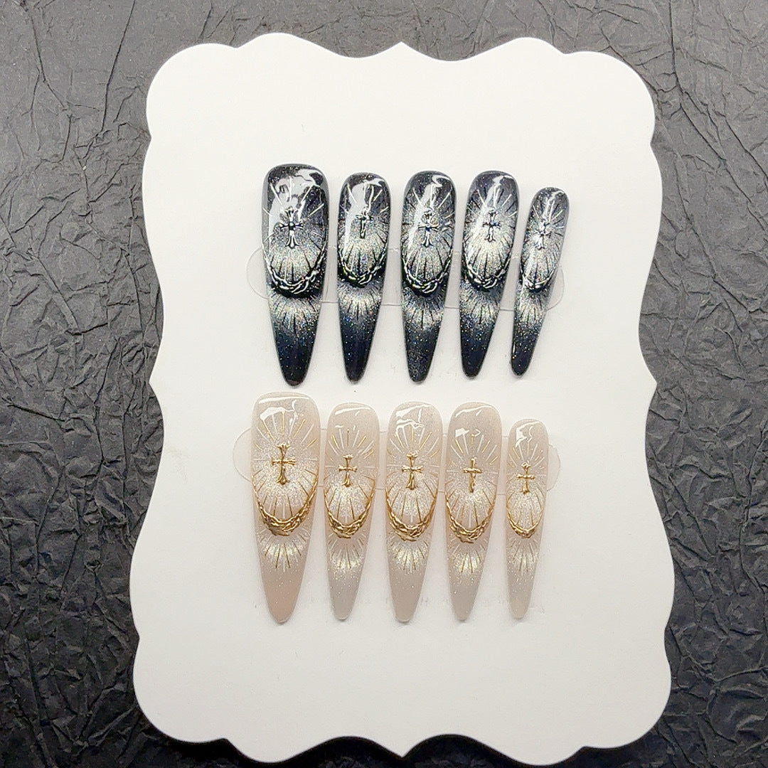 Artistic Decorative Press-On Nails
