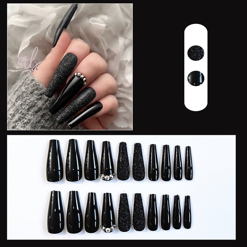 Glamorous Rhinestone-Studded Press-On Nail Tips