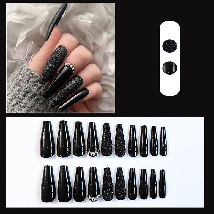 Glamorous Rhinestone-Studded Press-On Nail Tips