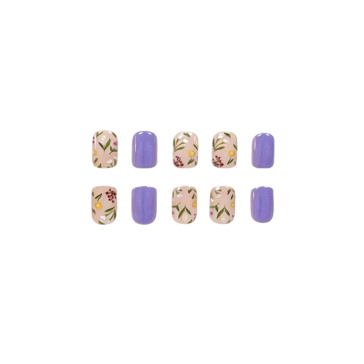 Floral Art Acrylic Nail Design Kalsten
