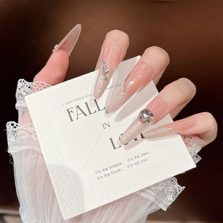 Luxury Rhinestone-Embellished Stiletto Press-On Nails Kalsten
