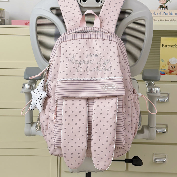 Cute Bunny Ear Patterned Backpack Kalsten