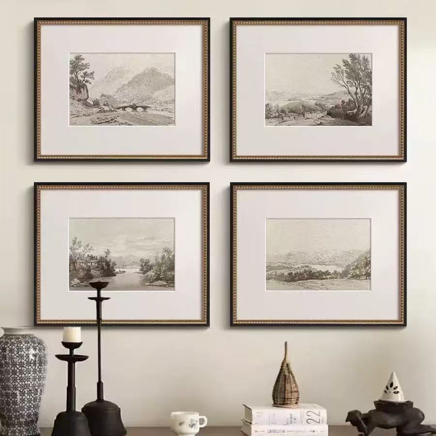 Framed Vintage Landscape Art