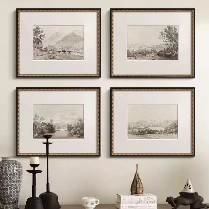 Framed Vintage Landscape Art
