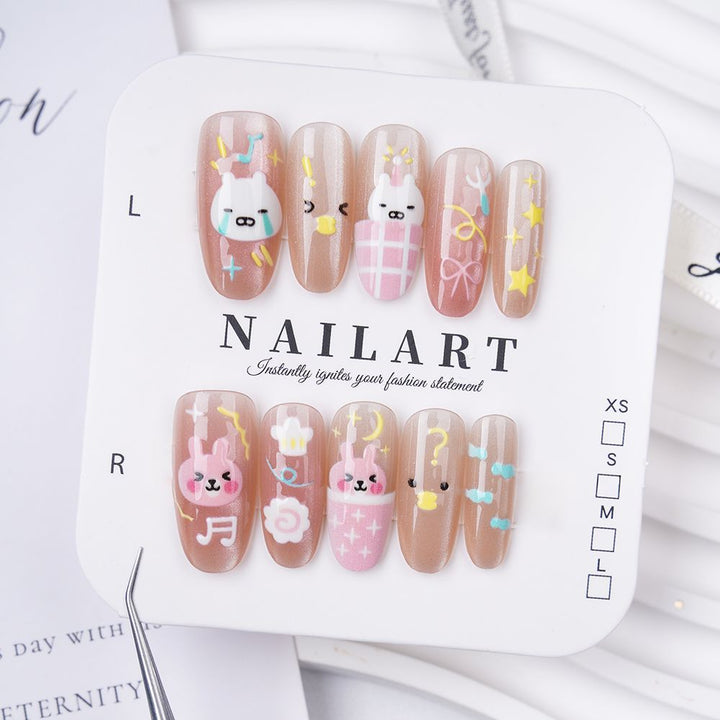 Artificial nails with elegant ombre finish Kalsten