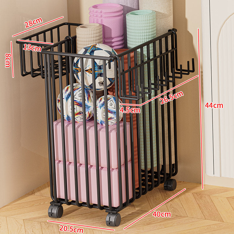 Versatile Rolling Storage Cart with Dividers Kalsten