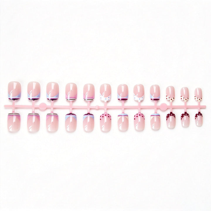 Trendy French Tip Nail Art Set