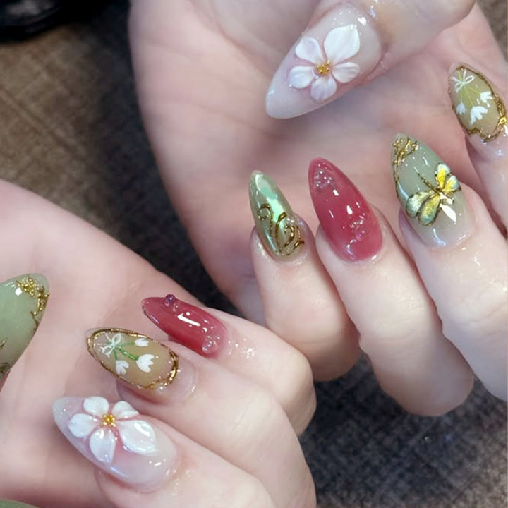 Artistic Press-On Nail Art Kit