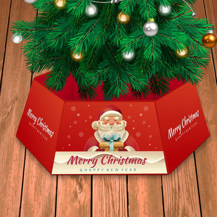 Festive Decorative Deer Print Tree Skirt