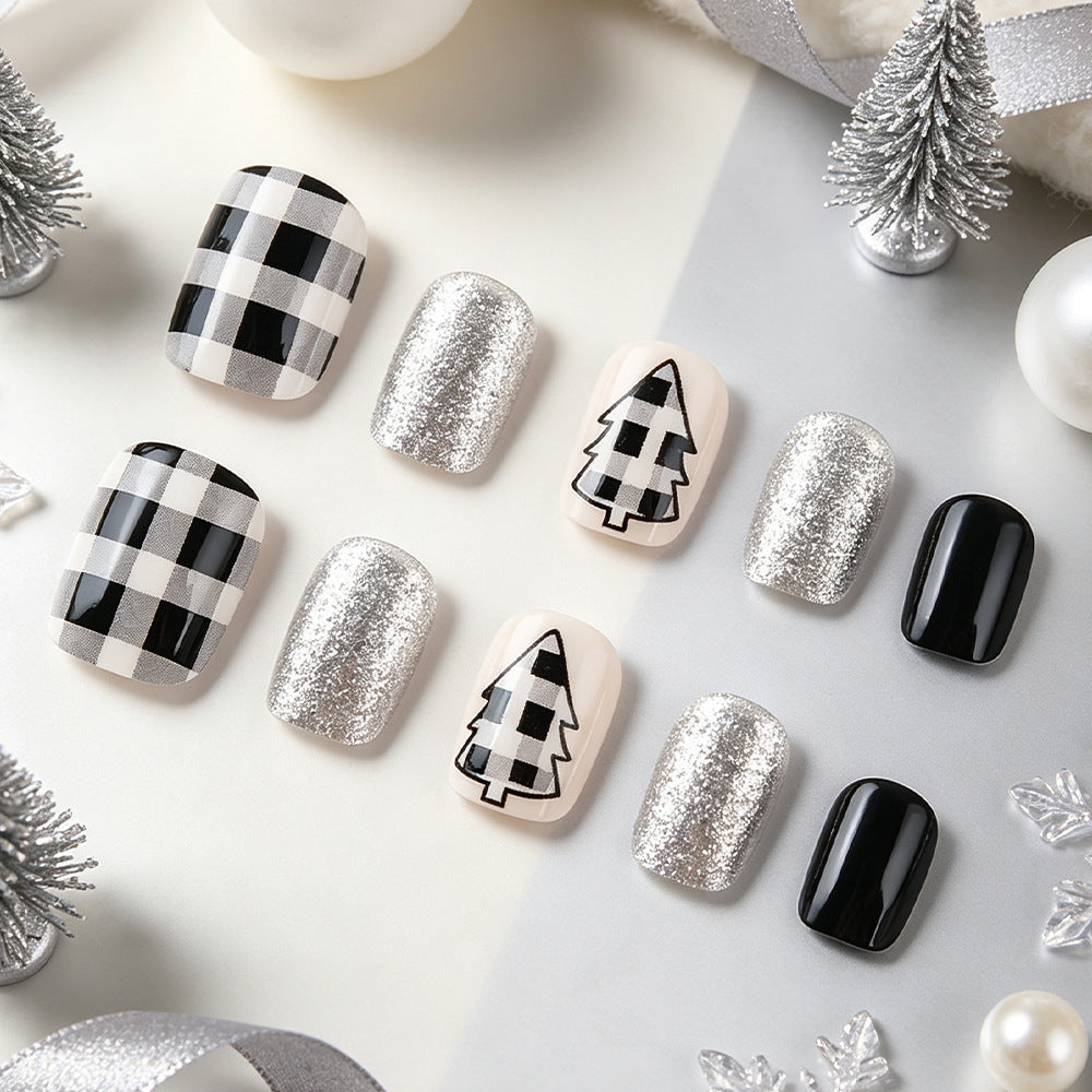 Festive Nail Art Kit with Holiday Tree Designs Kalsten