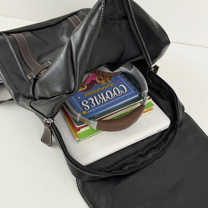 Stylish Leather Laptop Backpack