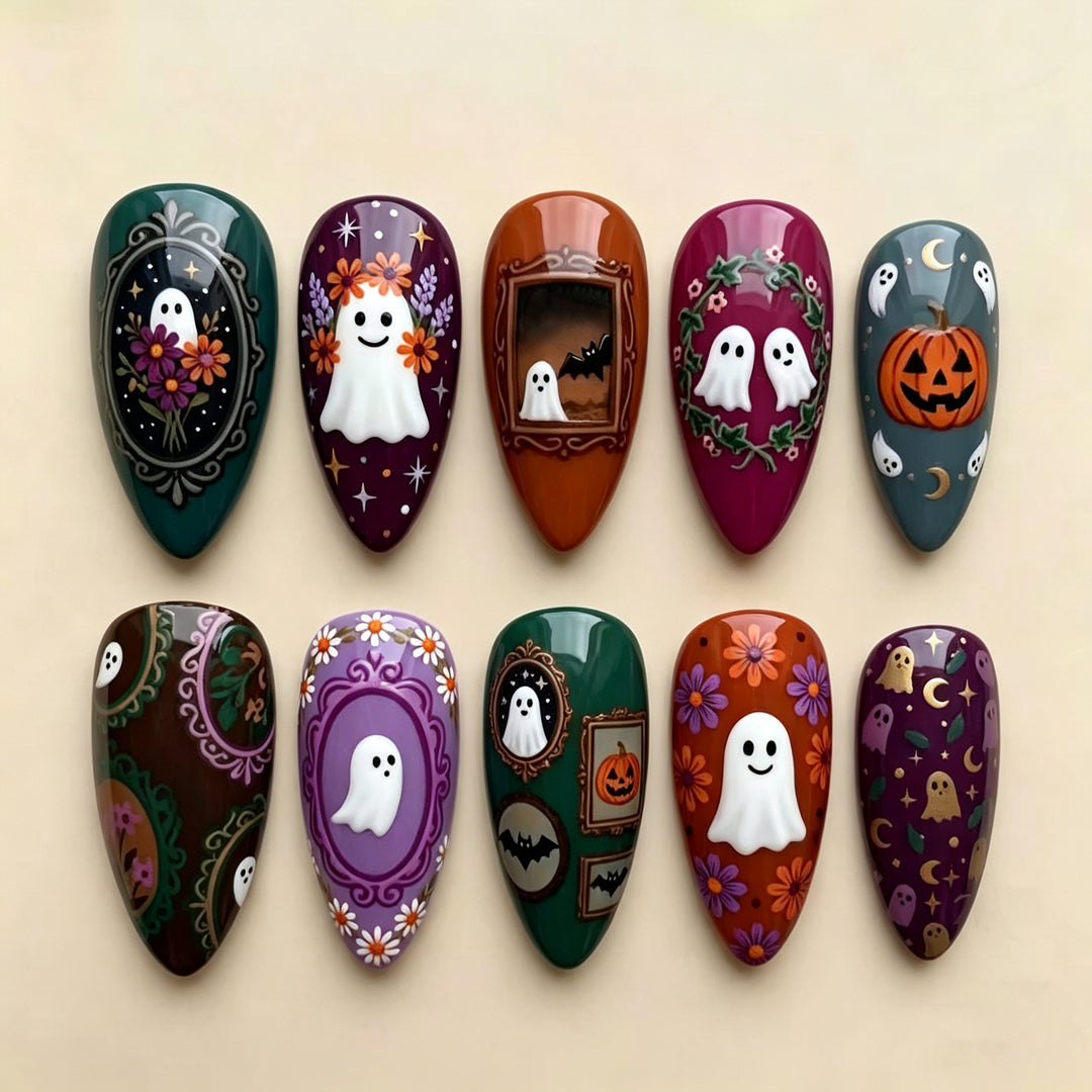 Halloween-Themed Decorative Press-On Nail Set Kalsten