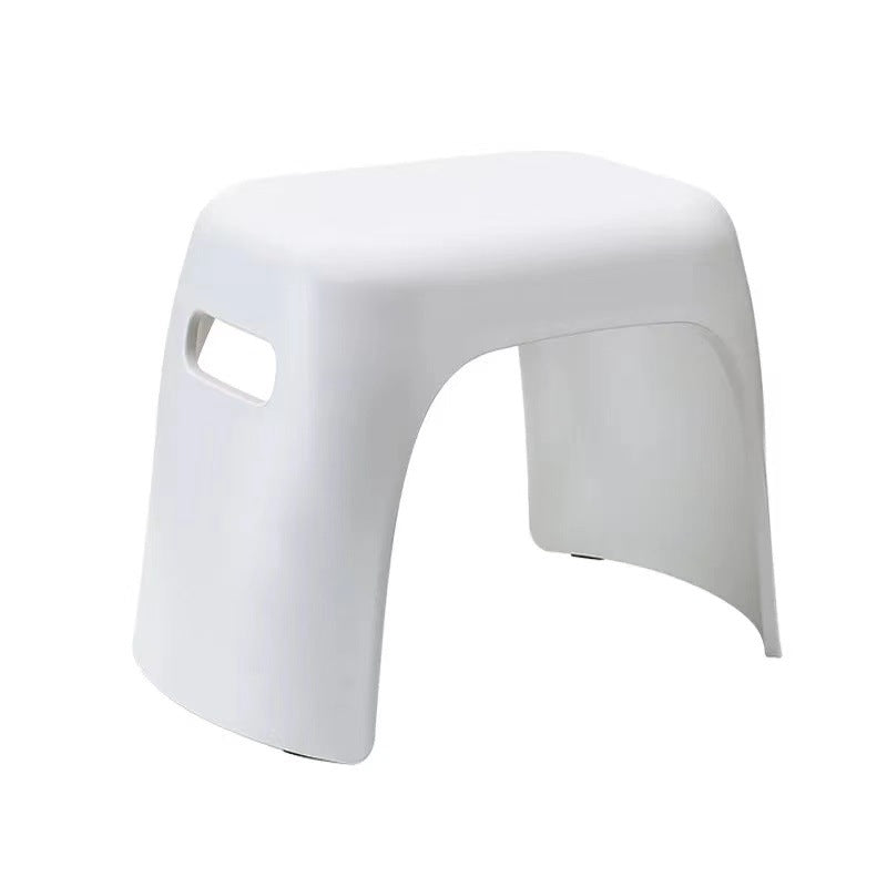 Compact plastic bath and multifunction stool with carrying handles