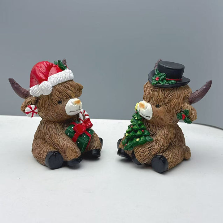 Decorative Highland Cow Figurine Kalsten