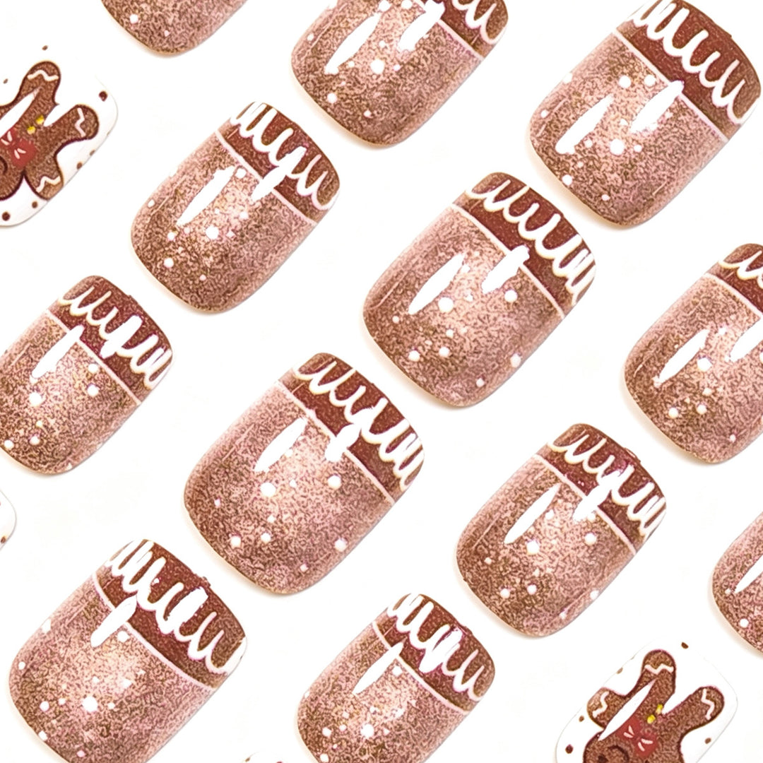 Gingerbread-Themed Nail Art Set Kalsten
