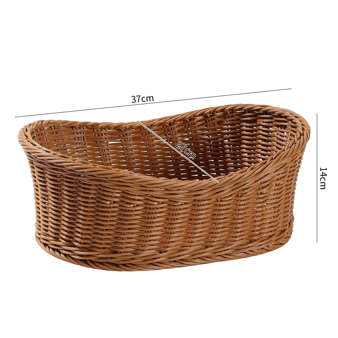 Unisex Elegant oval storage basket made of natural materials Kalsten