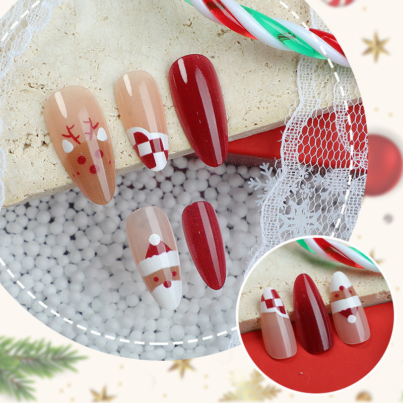 Festive Seasonal Press-On Nail Art Set