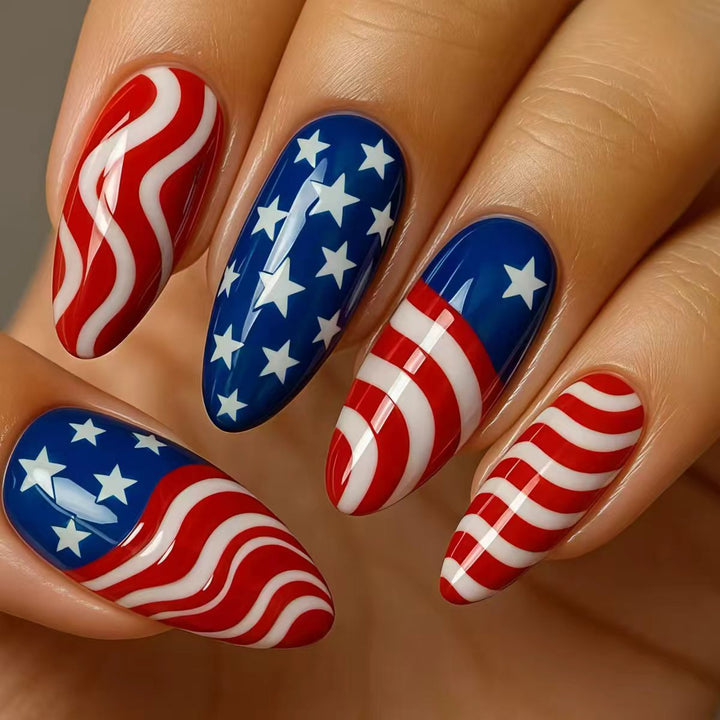 Patriotic Nail Art Kalsten