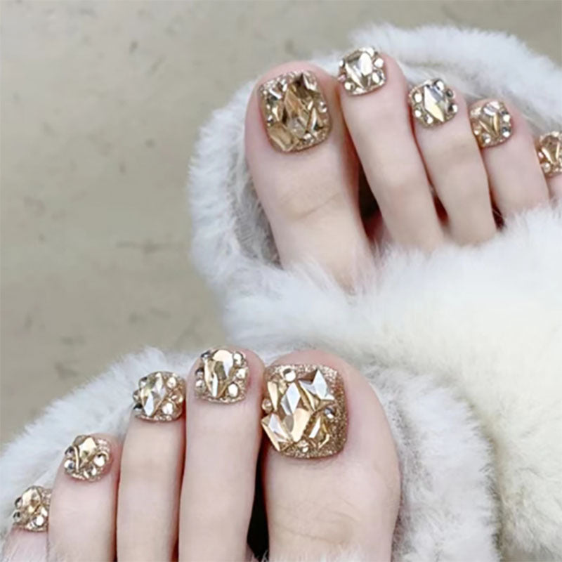 Decorative Glitter Pedicure Toe Nail Art