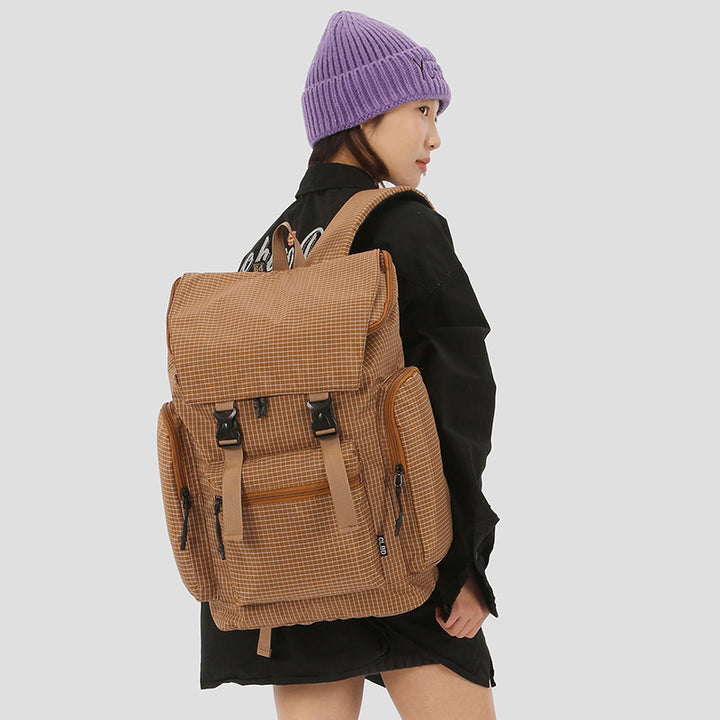 Versatile Multi-Functional Grid Pattern Backpack Kalsten
