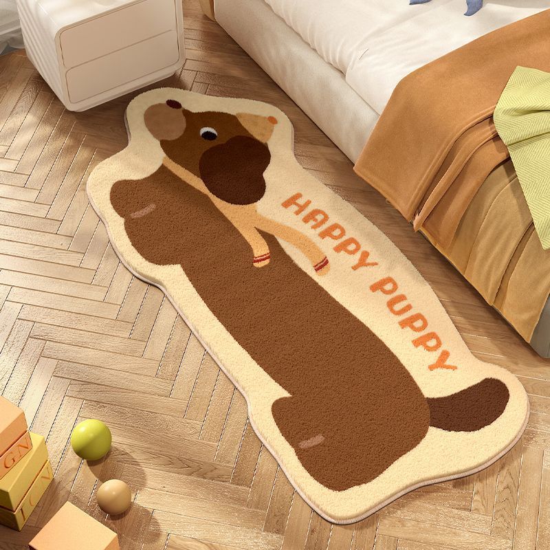 Playful Dog-Shaped Area Rug