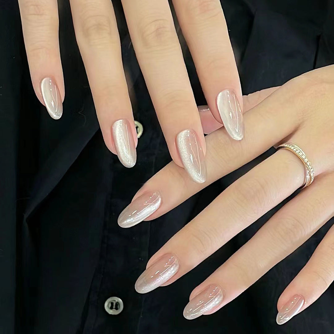 Tapered Glossy Nail Extensions