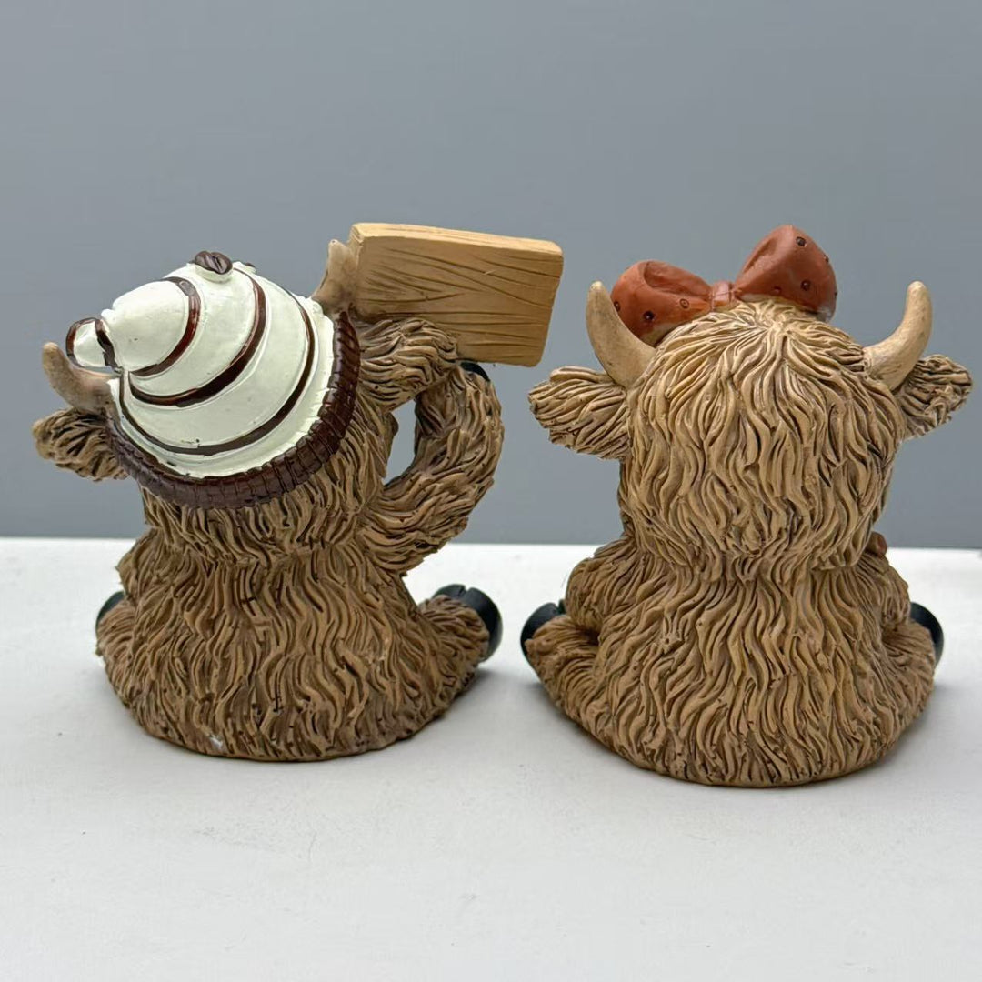 Decorative Highland Cattle Coffee Figure Kalsten