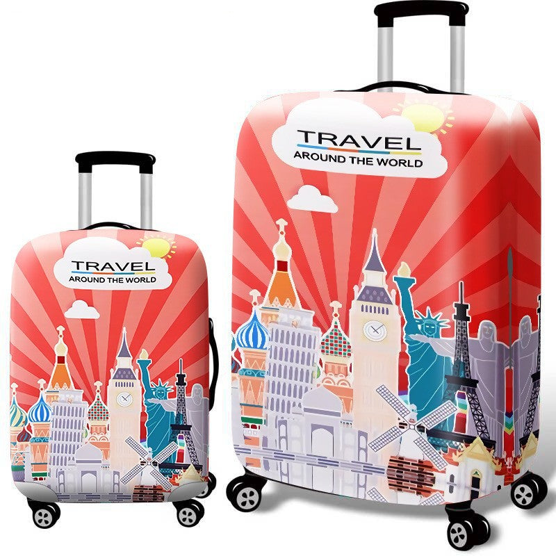 Women’s hard-shell suitcase with nostalgic London motif Kalsten