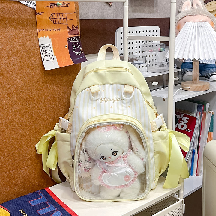 Transparent Window Multi-Compartment Backpack Kalsten