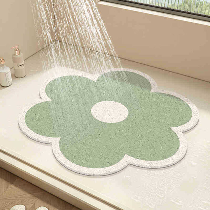Floral Design Bath Mat Kalsten