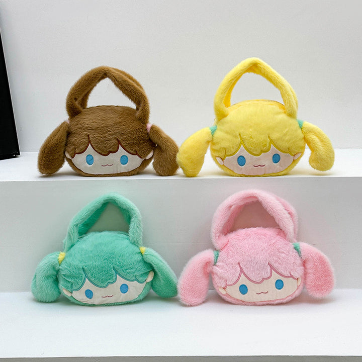 Playful plush handbag with ears and character design Kalsten