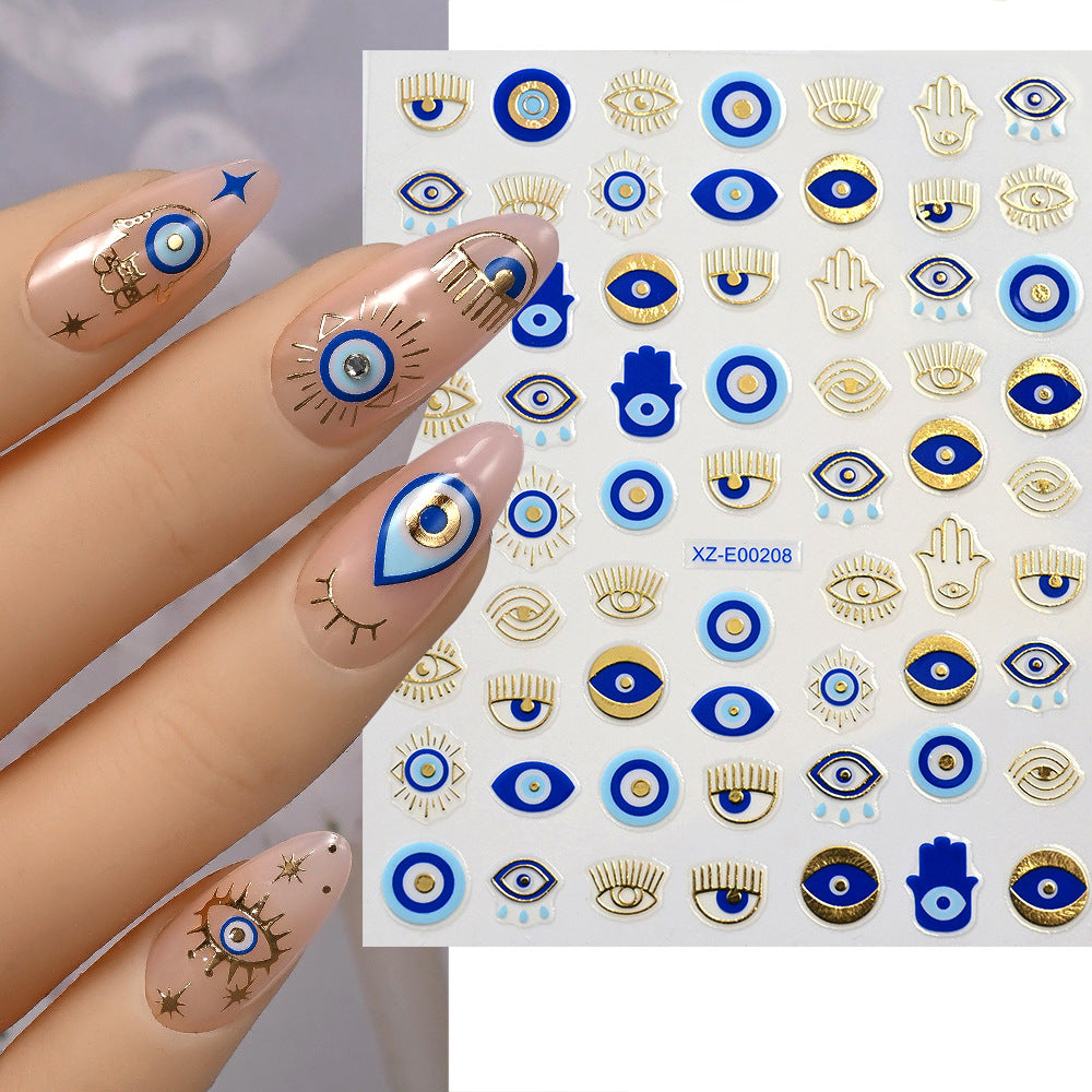 Abstract Wave Nail Art Stickers
