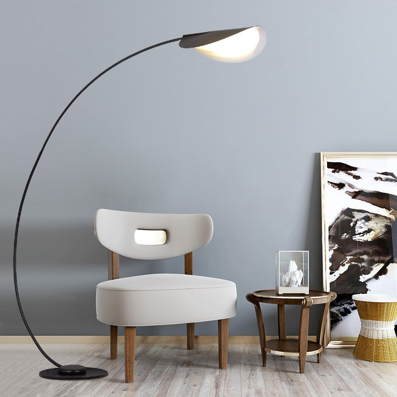 Modern Arc LED Floor Lamp with Adjustable Brightness