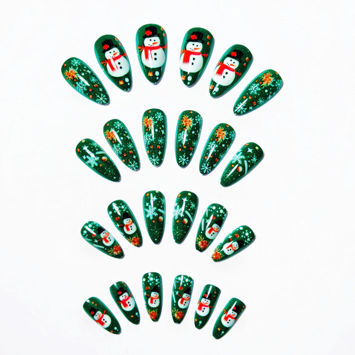 Festive Themed Snowman Nail Art Kalsten