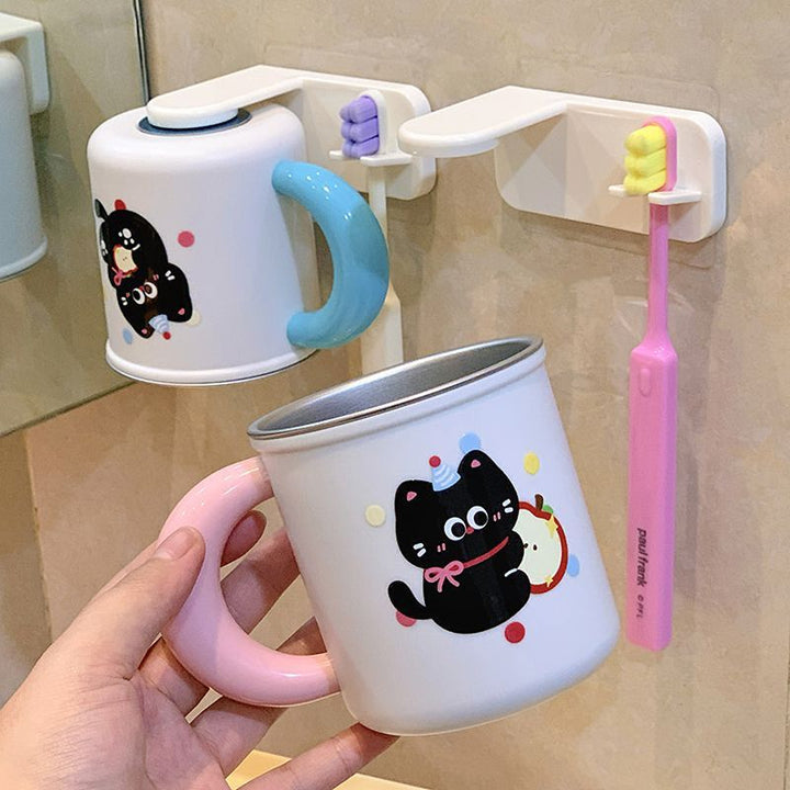 Wall cup holder with creative animal motif Kalsten