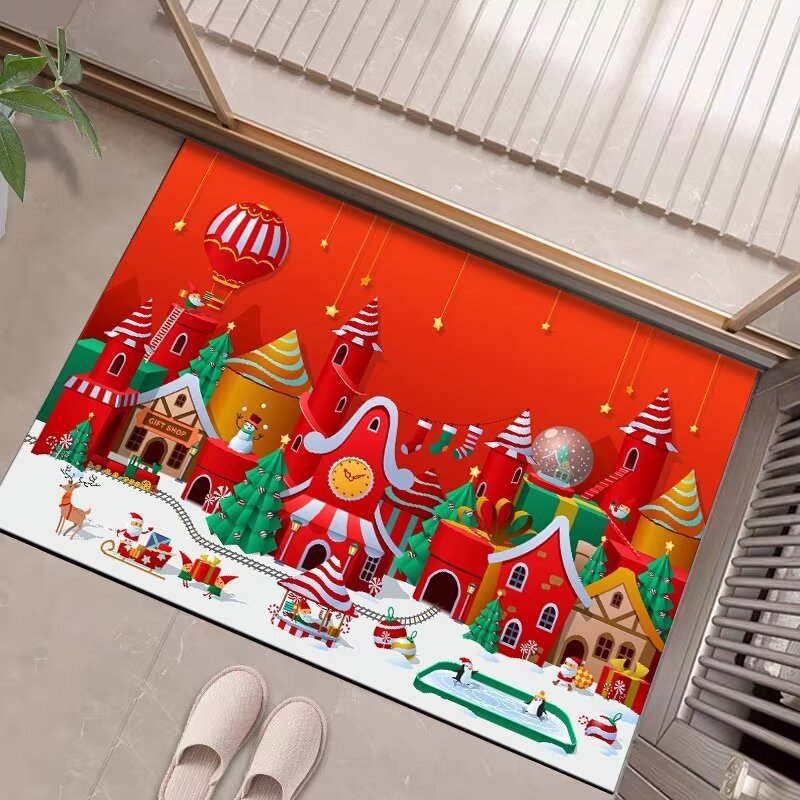 Festive Holiday Welcome Mat
