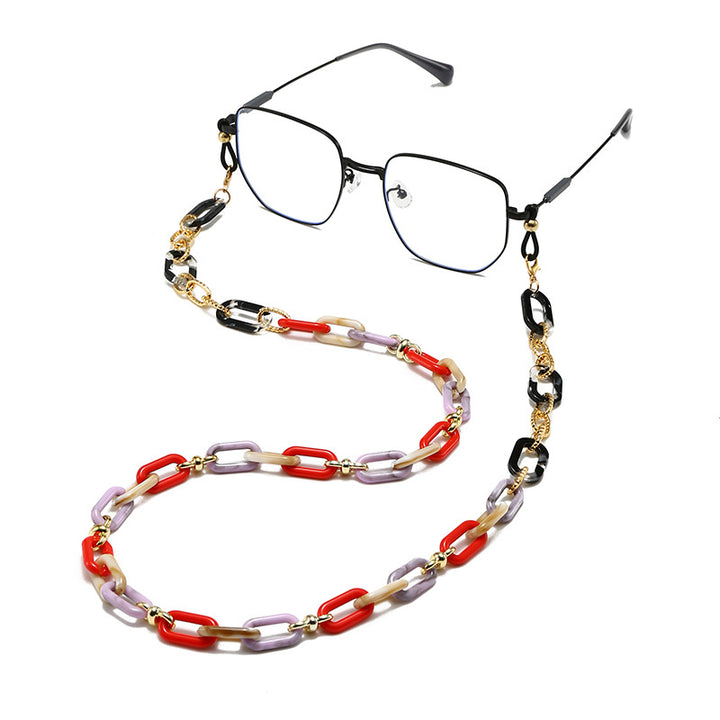 Fashionable Eyewear Chain with Colorful Links Kalsten