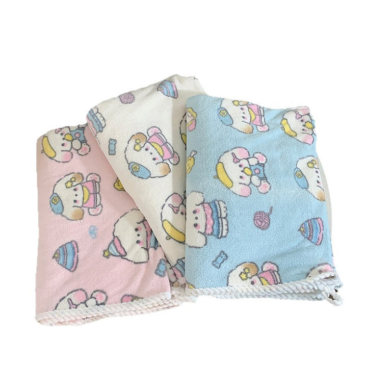 Cuddly blanket with playful animal motif Kalsten