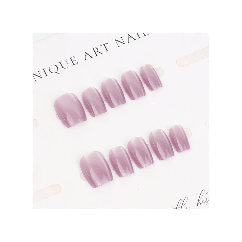 Elegant Glossy Square Press-On Nails