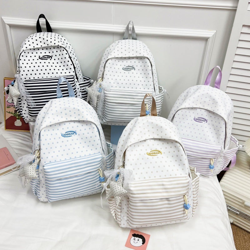 Stylish Star-Patterned Casual Backpack Kalsten