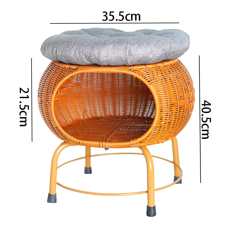 Cozy Rattan Pet Bed Kalsten