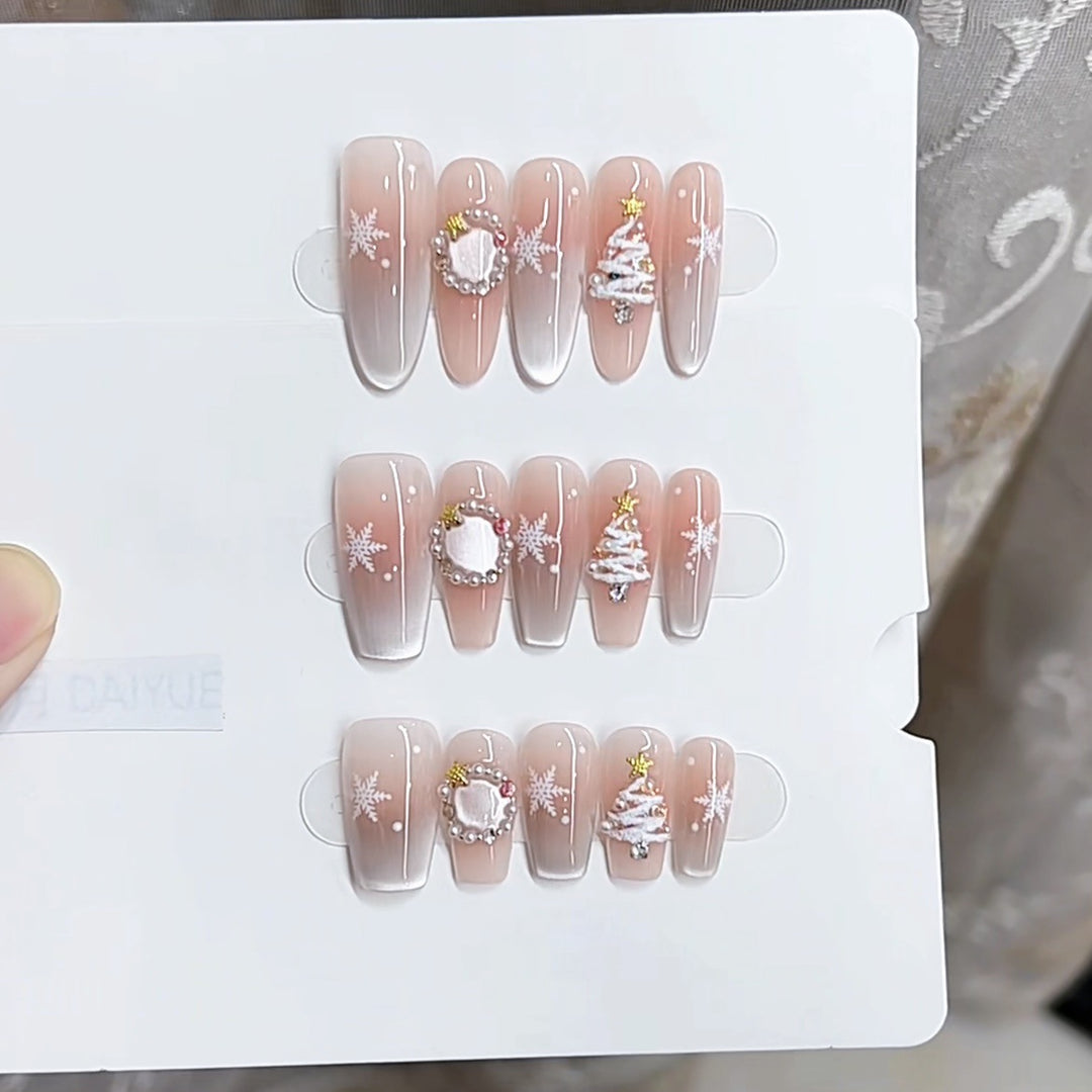 Festive-Themed Press-On Nail Set Kalsten