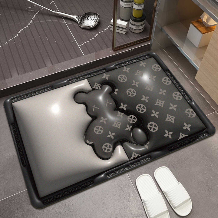 Cute Panda-Themed Bath Mat