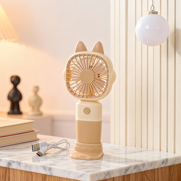 Ladies Portable USB Hand Fan with Playful Design Kalsten