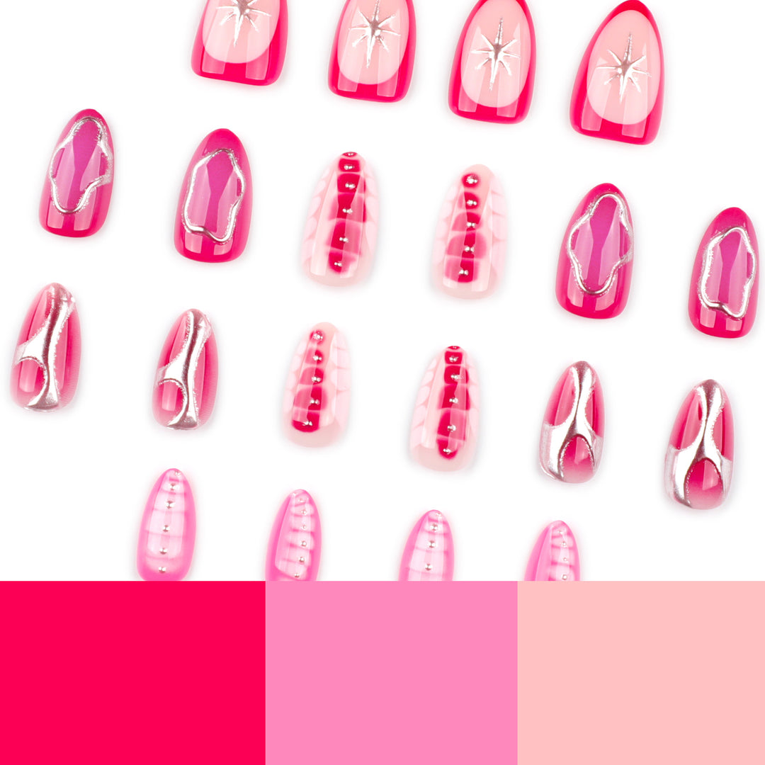 Artistic Nail Art with Decorative Effects Kalsten