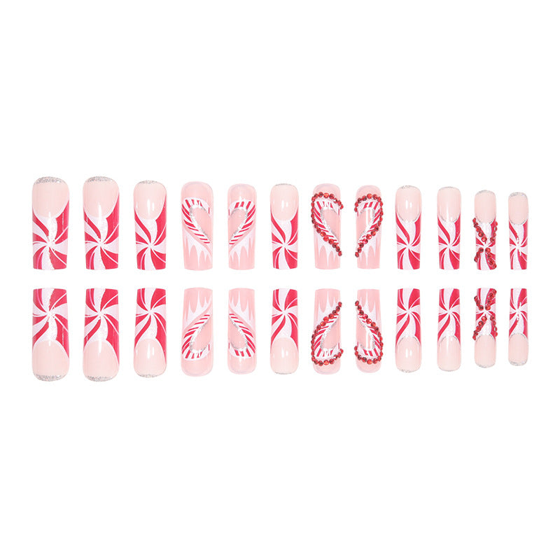 Festive Holiday Themed Luxury Press-On Nails Kalsten