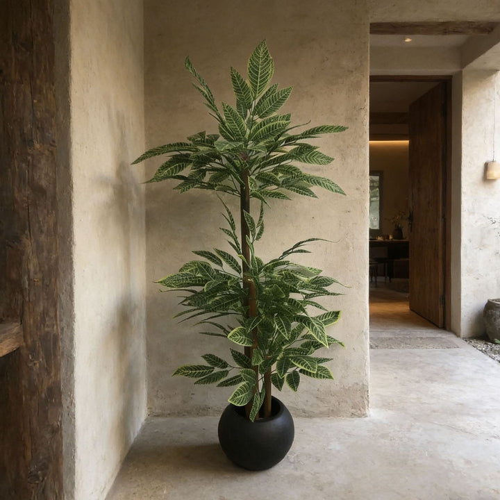 Lifelike Indoor Faux Foliage Plant
