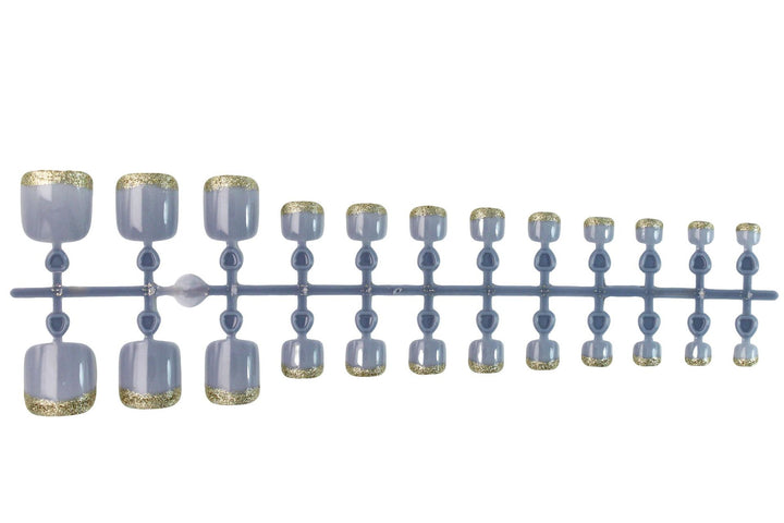Art nail set with elegant glitter gradient Kalsten