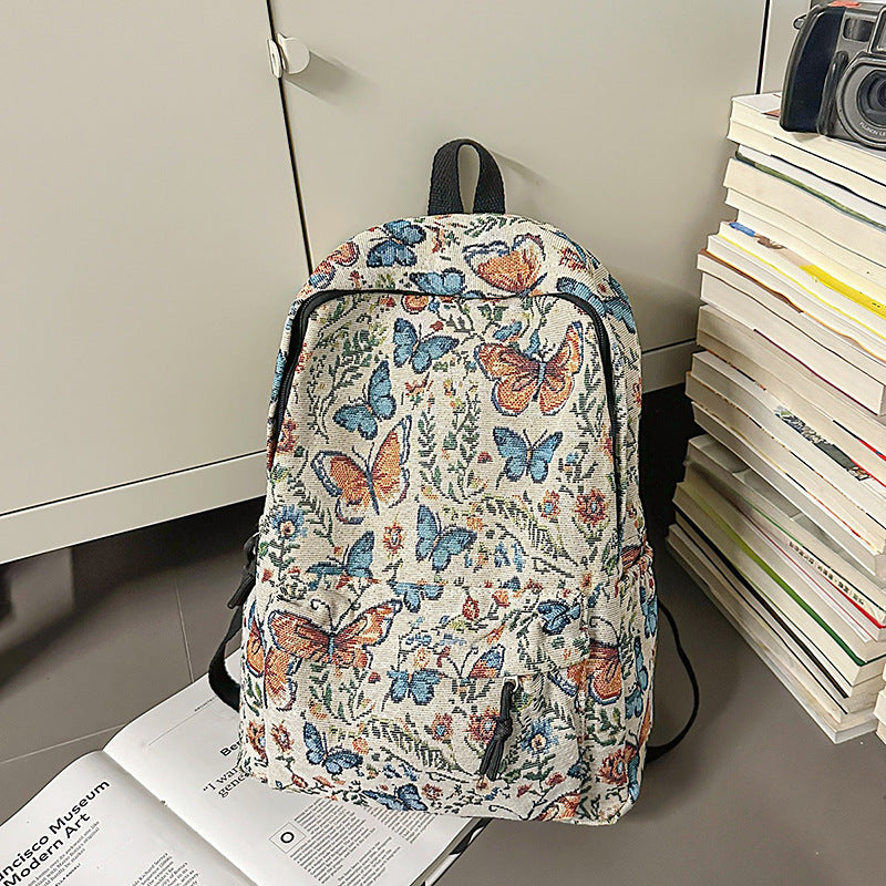 Floral Patterned Backpack